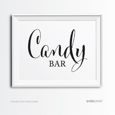 Formal Black White Candy Bar 8.5x11 Image 1