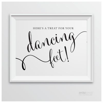 Formal Black White Dancing Feet 8.5x11 Image 2