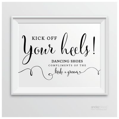 Formal Black White Dancing Shoes 8.5x11 Image 2