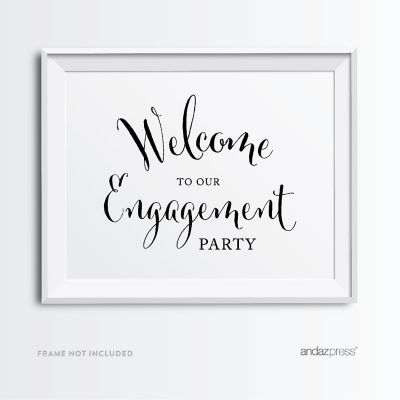 Formal Black White Engage Party 8.5x11 Image 2