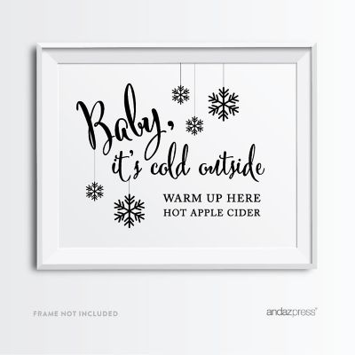 Formal Black White Hot Cider Bar 8.5x11 Image 1