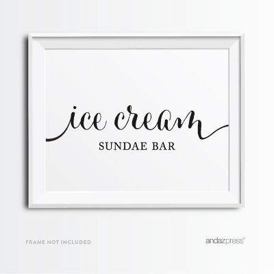 Formal Black White Ice Cream Bar 8.5x11 Image 2