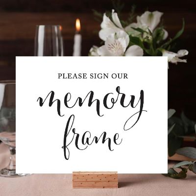 Formal Black White Photo Frame 8.5x11 Image 1