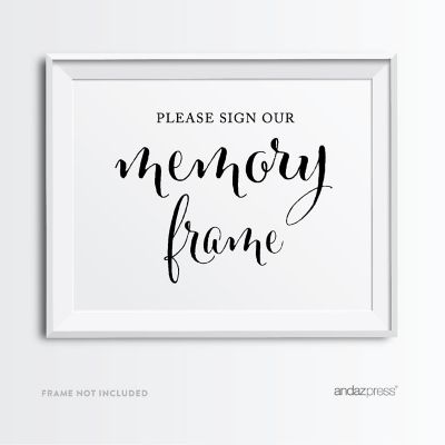Formal Black White Photo Frame 8.5x11 Image 2