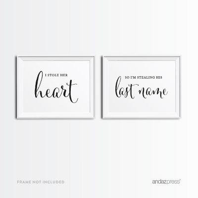 Formal Black White Save Date 8.5x11 Image 1
