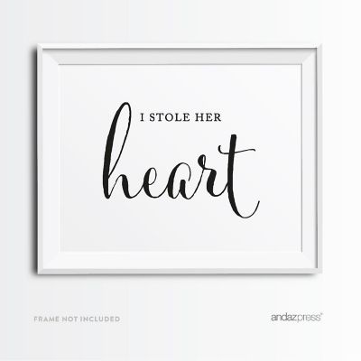Formal Black White Save Date 8.5x11 Image 1