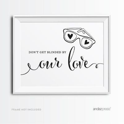 Formal Black White Sunglasses 8.5x11 Image 1