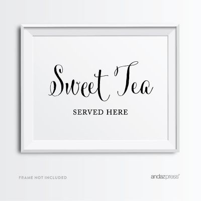 Formal Black White Sweet Tea 8.5x11 Image 2