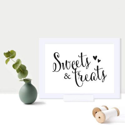Formal Black White Sweets Treats 5x7 Image 1