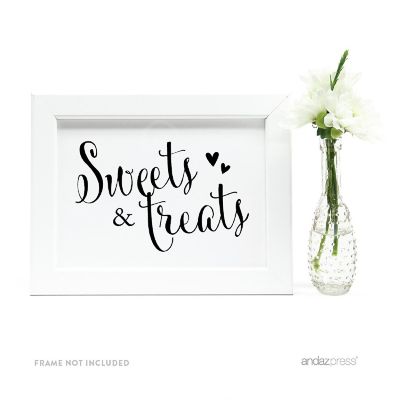 Formal Black White Sweets Treats 5x7 Image 1