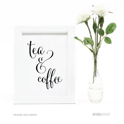 Formal Black White Tea Coffee 5x7 Image 2