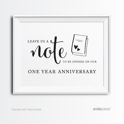 Formal Black White Time Capsule 8.5x11 Image 1