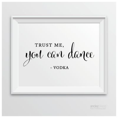 Formal Black White Vodka Dance 8.5x11 Image 2