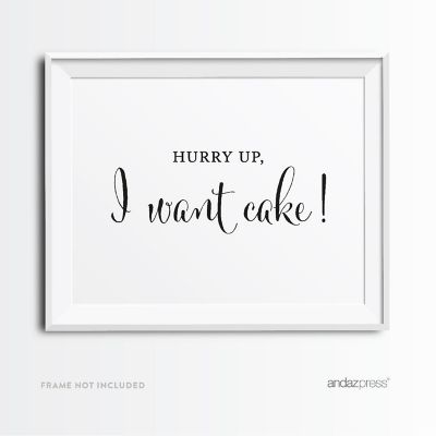 Formal Black White Want Cake 8.5x11 Image 2