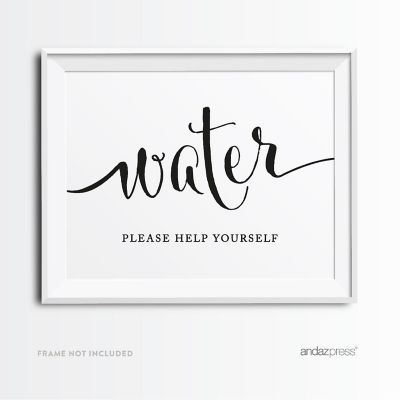 Formal Black White Water Station 8.5x11 Image 2