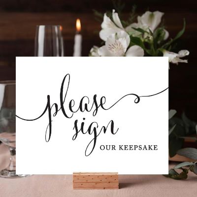 Formal BW Please Keepsake 8.5x11 sign Image 1
