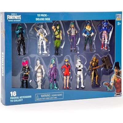 Fortnite Battle Royale Keychains 12pk Collectible Deluxe Box Character Figures PMI International Image 3