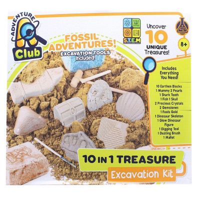 Fossil Adventures 10-in-1 Treasure Excavation Kit Image 1