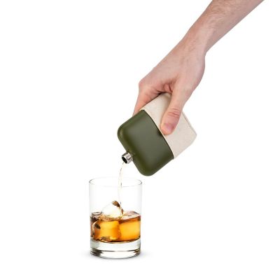 Foster & Rye Matte Army Green Flask by Foster and Rye Image 2