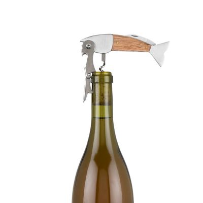Foster & Rye Wood and Stainless Steel Fish Corkscrew by Foster and Rye Image 1