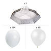 Fountain Stand-Up with White Balloons Kit - 193 Pc. Image 1