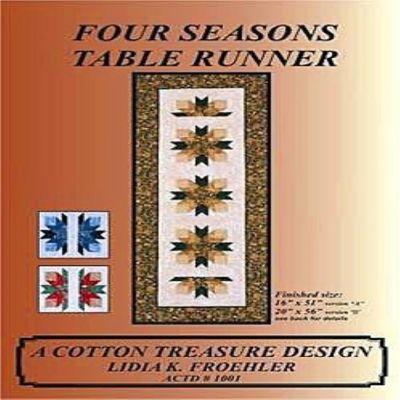 Four Seasons Table Runner-A Cotton Treasure Design by Lidia K Froehler Image 1