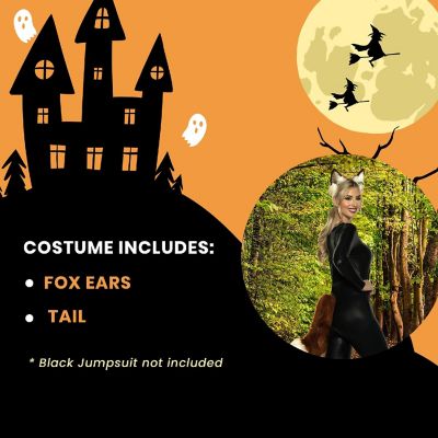 Fox Ears and Tails Adult Costume Set Image 2