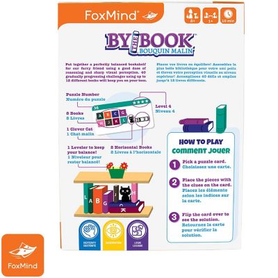 FoxMind Games: By The Book - A Novel Stacking Puzzle, Brainteaser Image 1