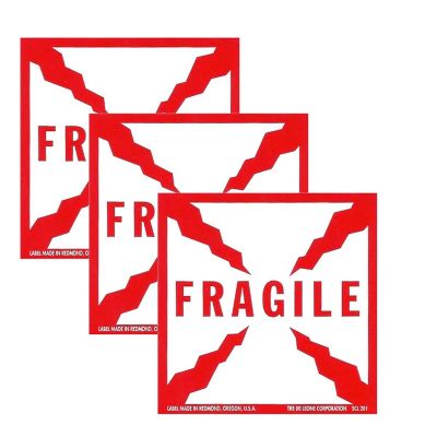 Fragile Glassware And Other Fragile Or Breakable Packages 3&quot; x 4&quot;, Labels Per Roll : 500 Image 2