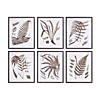 Framed Fern Print (Set Of 6) 19.75"L X 23.75"H Wood/Paper Image 1