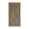 Framed Palm (Set Of 2) 14"L X 27.5"H Wood/Paper Image 1