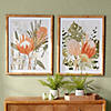 Framed Protea Floral Wall Art (Set Of 2) 22"L X 27.5"H Wood/Mdf/Paper Image 3