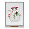 Framed Santa And Snowman Wall Art (Set Of 2) 10.5"L X 14"H Mdf Image 1