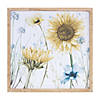 Framed Sunflower Floral Print (Set Of 2) 15.5"Sq Wood/Mdf Image 2