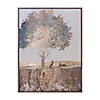 Framed Tree and Rabbit Print 15.5"H Image 1