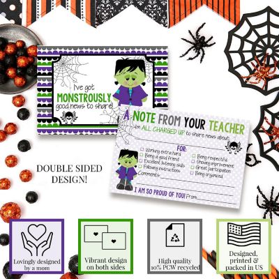 Frankenstein Teacher Mail for Students by AmandaCreation 30ct Image 2