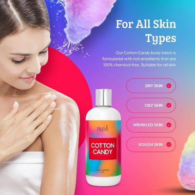 Freida and Joe Cotton Candy Firming Fragrance Body Lotion in 10oz Bottle Image 2