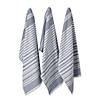 French Blue French Terry Variegated Stripe Dishtowel 3 Piece Image 1