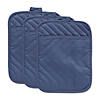 French Blue Quilted Potholder Set/3 Image 1