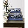 French Blue Ribbed Placemat Set/6 Image 1
