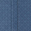French Blue Tonal Lattice Print Outdoor Tablecloth With Zipper 60X120" Image 3