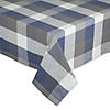 French Blue Tri Color Check Tablecloth 60X104" Image 1