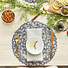 French Blue Woven Paper Round Placemat (Set Of 6) Image 3