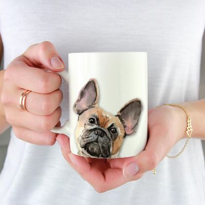 French Bulldog Up Close Ceramic Mug Image 1