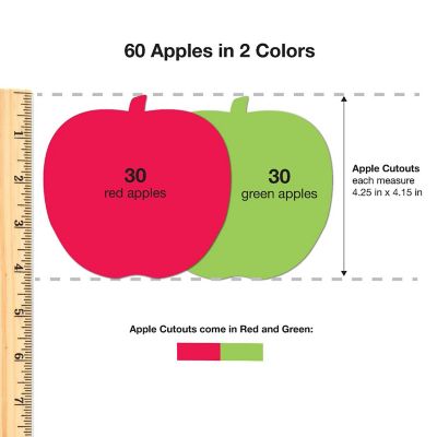 FreshCut Crafts Apple Cutouts Image 1