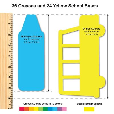 FreshCut Crafts Back-to-School Shape Cutouts Image 1