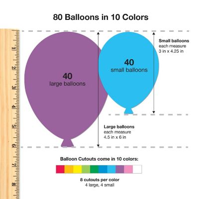 FreshCut Crafts Balloon Cutouts Image 1