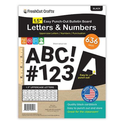 FreshCut Crafts Black 1.5 inch Letters Image 1