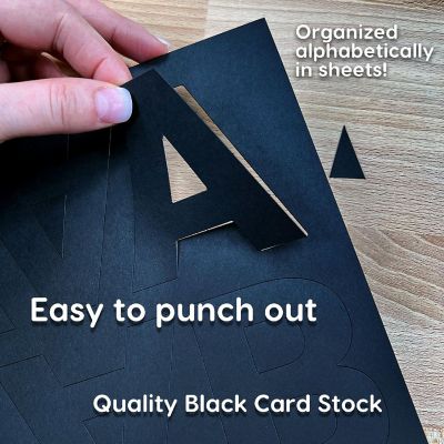 FreshCut Crafts Black 3 inch Letters Image 2