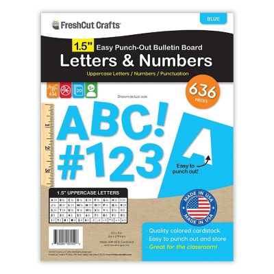 FreshCut Crafts Blue 1.5 inch Letters Image 1